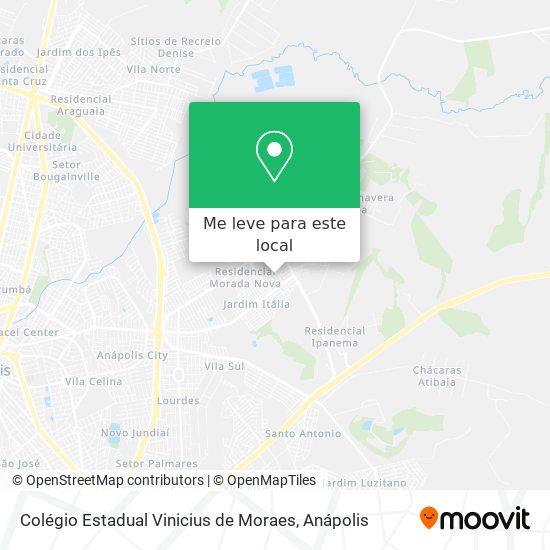 Colégio Estadual Vinicius de Moraes mapa