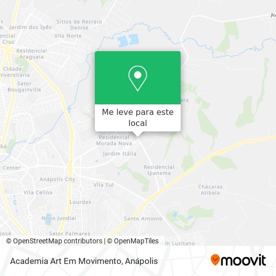 Academia Art Em Movimento mapa