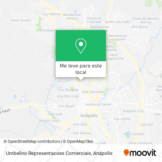 Umbelino Representacoes Comerciais mapa