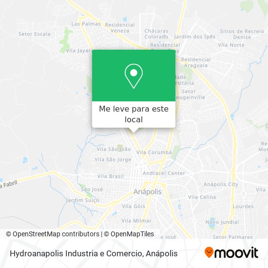 Hydroanapolis Industria e Comercio mapa