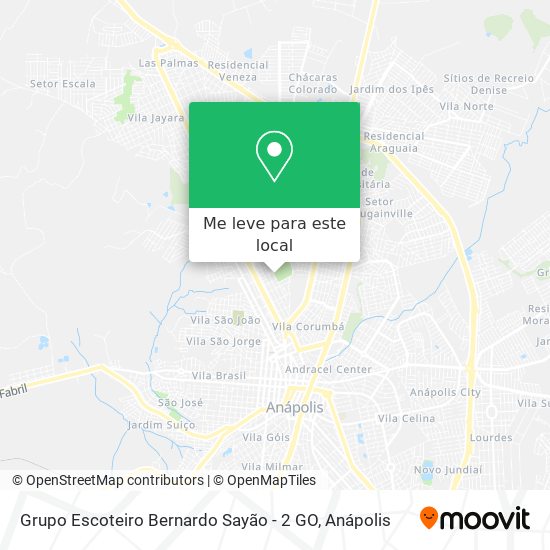Grupo Escoteiro Bernardo Sayão - 2 GO mapa