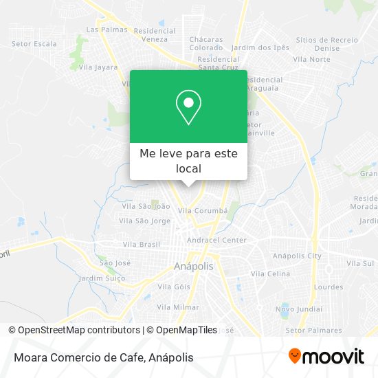 Moara Comercio de Cafe mapa