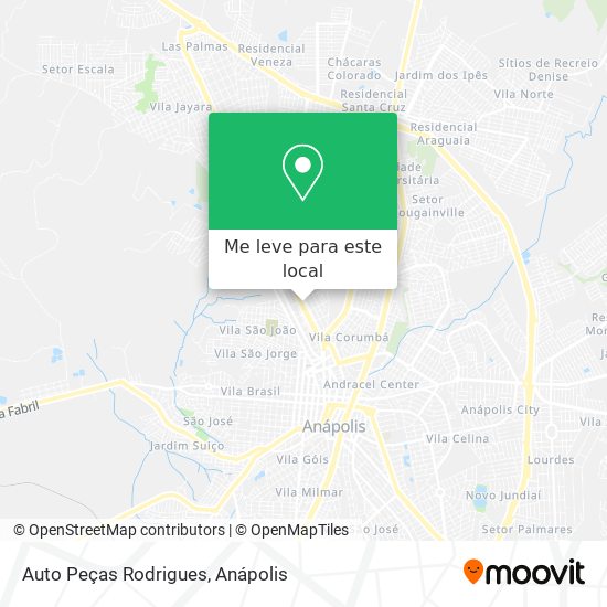 Auto Peças Rodrigues mapa