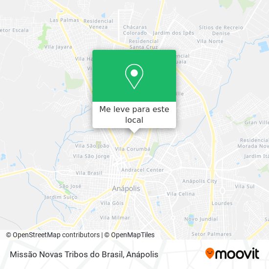 Missão Novas Tribos do Brasil mapa