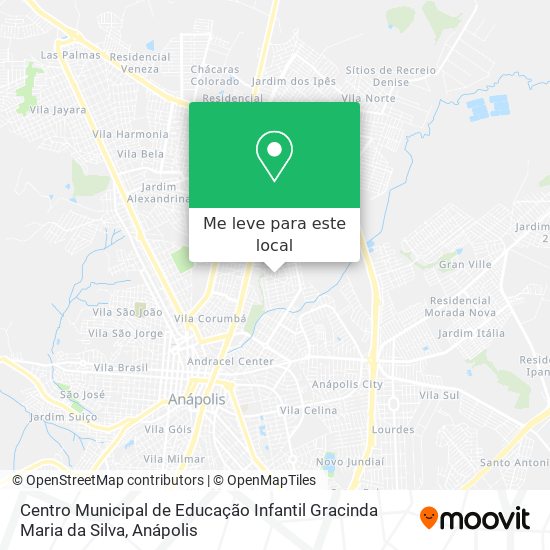 Centro Municipal de Educação Infantil Gracinda Maria da Silva mapa