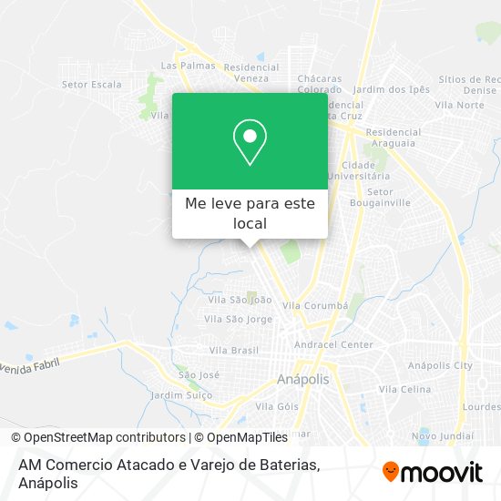 AM Comercio Atacado e Varejo de Baterias mapa