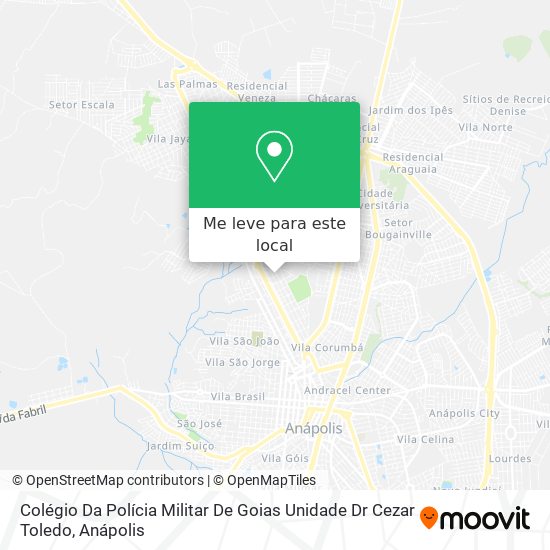 Colégio Da Polícia Militar De Goias Unidade Dr Cezar Toledo mapa