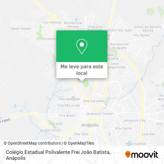 Colégio Estadual Polivalente Frei João Batista mapa