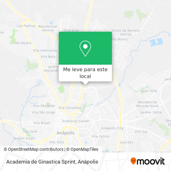 Academia de Ginastica Sprint mapa