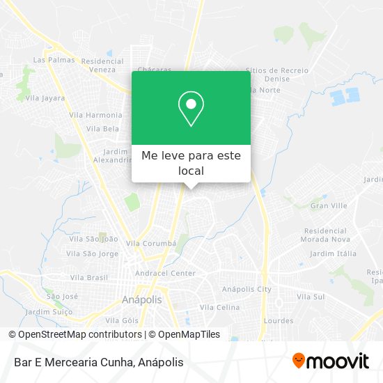 Bar E Mercearia Cunha mapa