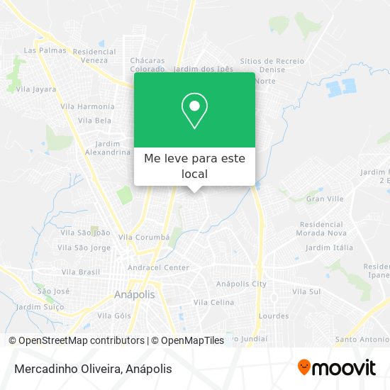 Mercadinho Oliveira mapa