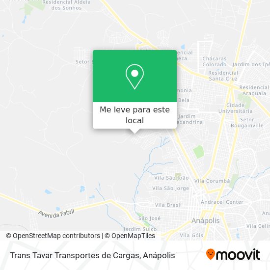 Trans Tavar Transportes de Cargas mapa