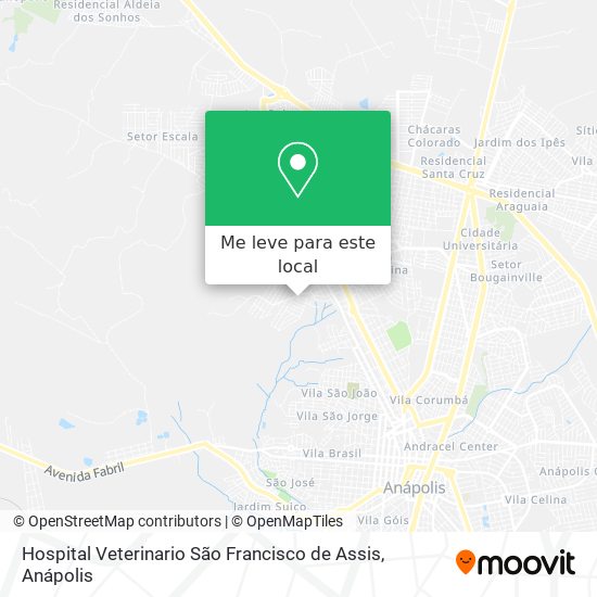 Hospital Veterinario São Francisco de Assis mapa