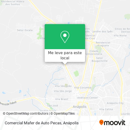 Comercial Mafer de Auto Pecas mapa