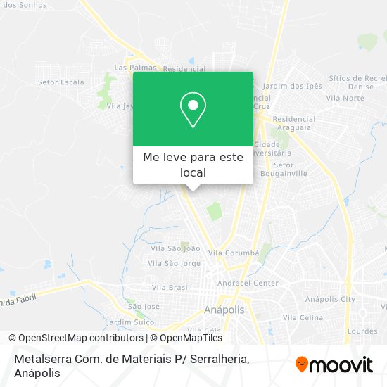 Metalserra Com. de Materiais P/ Serralheria mapa