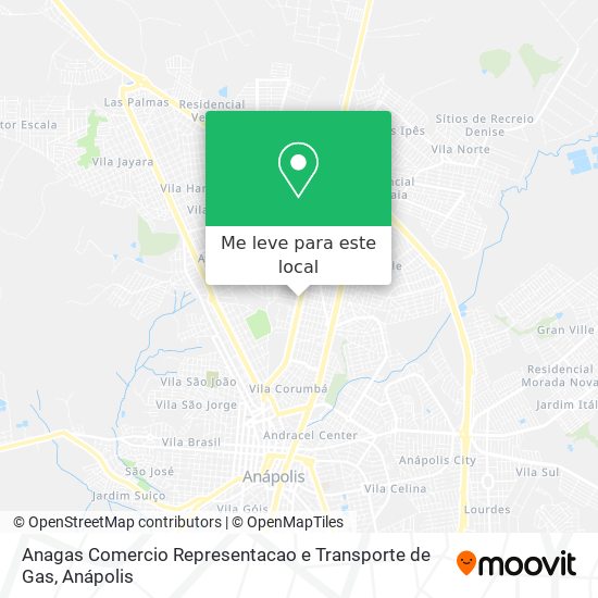 Anagas Comercio Representacao e Transporte de Gas mapa