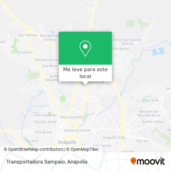 Transportadora Sampaio mapa