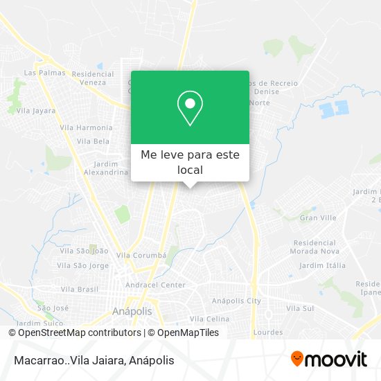 Macarrao..Vila Jaiara mapa