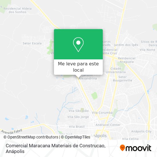 Comercial Maracana Materiais de Construcao mapa