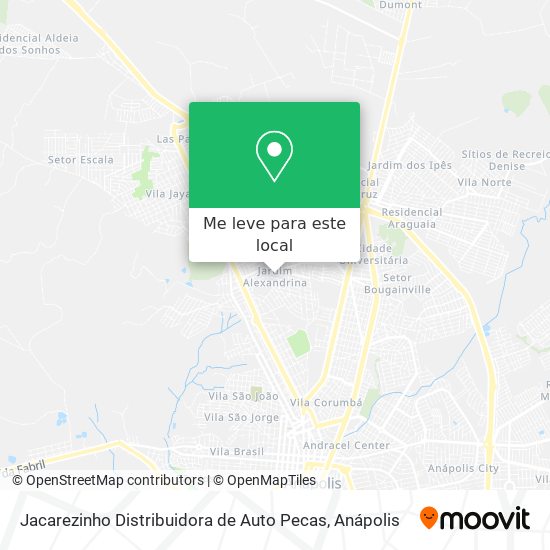 Jacarezinho Distribuidora de Auto Pecas mapa