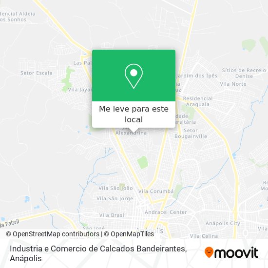 Industria e Comercio de Calcados Bandeirantes mapa