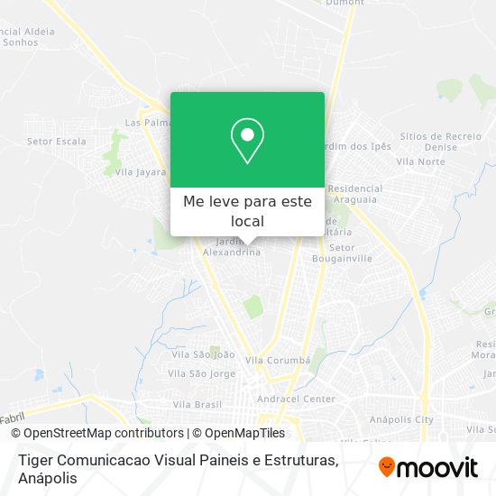 Tiger Comunicacao Visual Paineis e Estruturas mapa