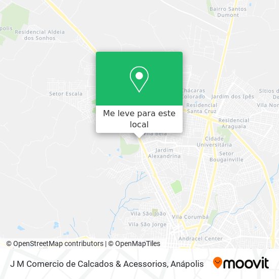 J M Comercio de Calcados & Acessorios mapa