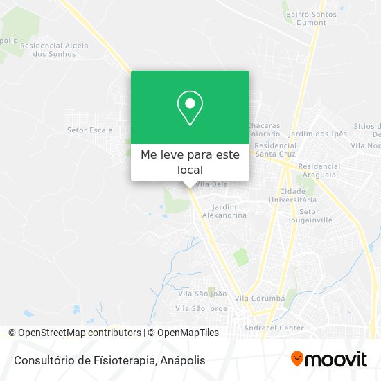 Consultório de Físioterapia mapa