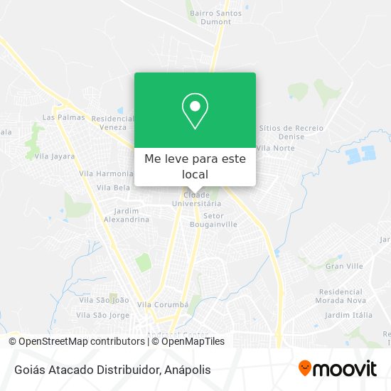 Goiás Atacado Distribuidor mapa