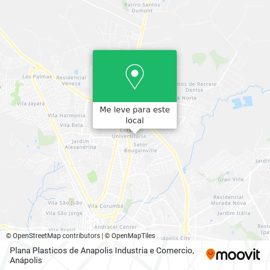 Plana Plasticos de Anapolis Industria e Comercio mapa