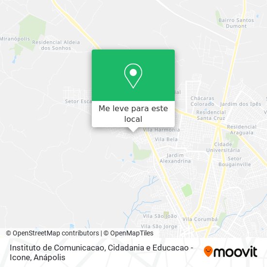 Instituto de Comunicacao, Cidadania e Educacao - Icone mapa