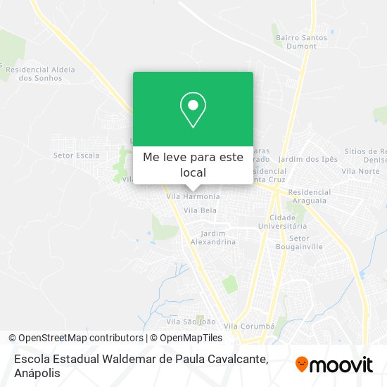 Escola Estadual Waldemar de Paula Cavalcante mapa