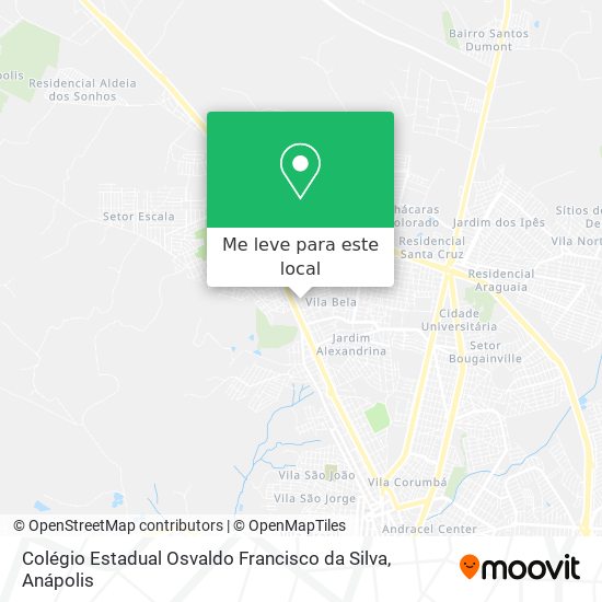 Colégio Estadual Osvaldo Francisco da Silva mapa