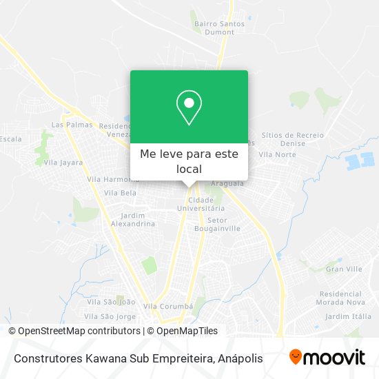 Construtores Kawana Sub Empreiteira mapa