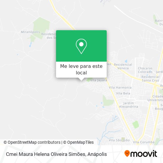 Cmei Maura Helena Oliveira Simões mapa