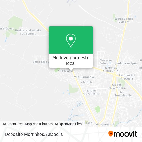 Depósito Morrinhos mapa