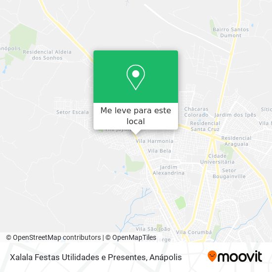 Xalala Festas Utilidades e Presentes mapa