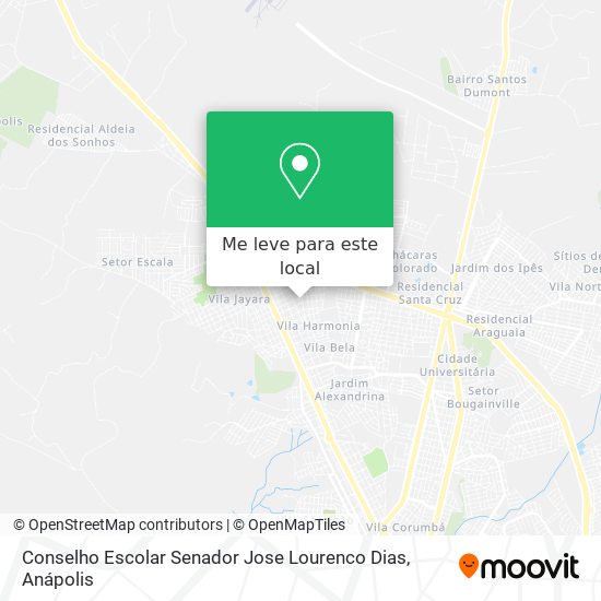 Conselho Escolar Senador Jose Lourenco Dias mapa