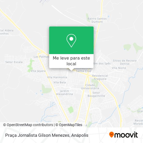 Praça Jornalista Gilson Menezes mapa