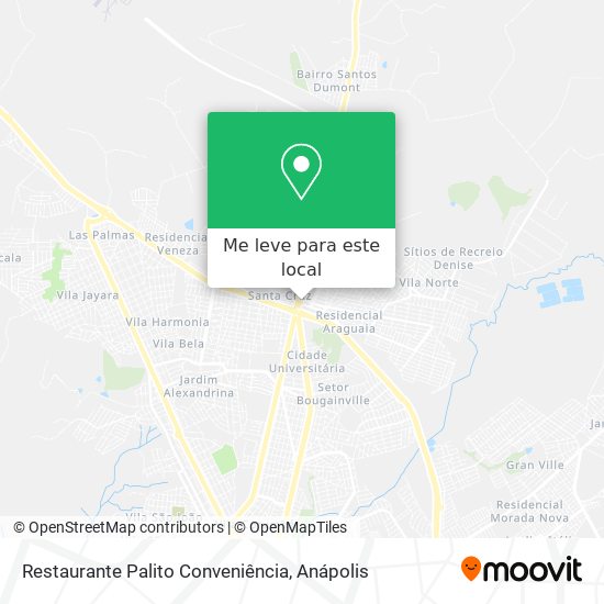 Restaurante Palito Conveniência mapa