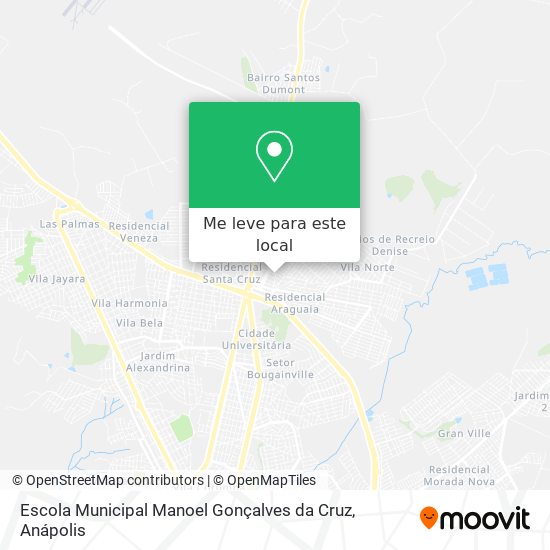 Escola Municipal Manoel Gonçalves da Cruz mapa