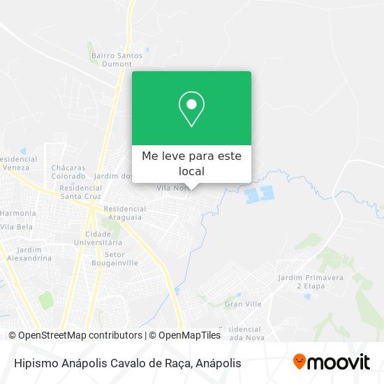 Hipismo Anápolis Cavalo de Raça mapa