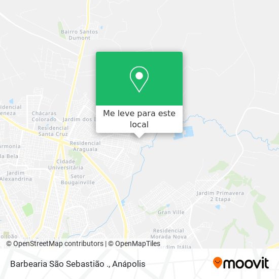 Barbearia São Sebastião . mapa