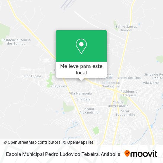 Escola Municipal Pedro Ludovico Teixeira mapa