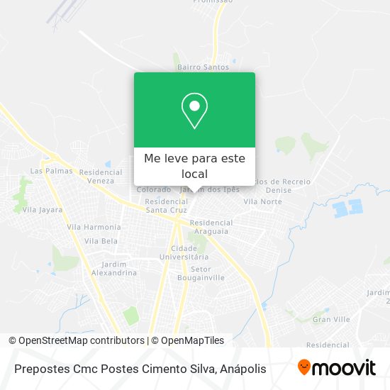 Prepostes Cmc Postes Cimento Silva mapa