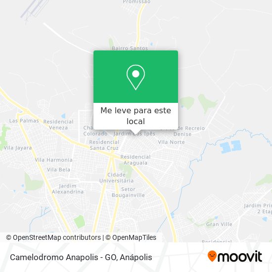 Camelodromo Anapolis - GO mapa