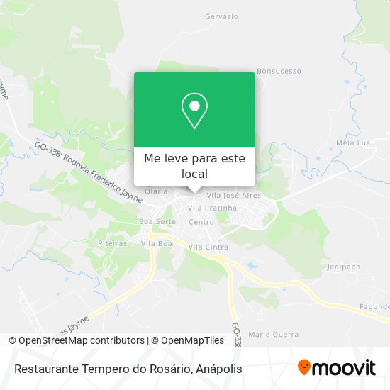Restaurante Tempero do Rosário mapa