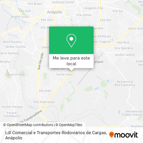 Ldl Comercial e Transportes Rodoviários de Cargas mapa