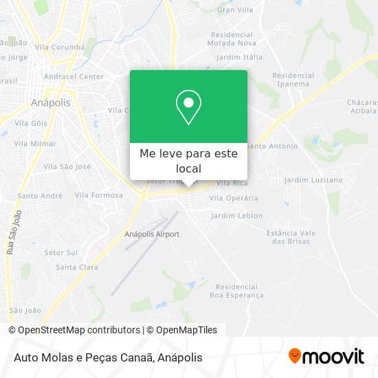 Auto Molas e Peças Canaã mapa