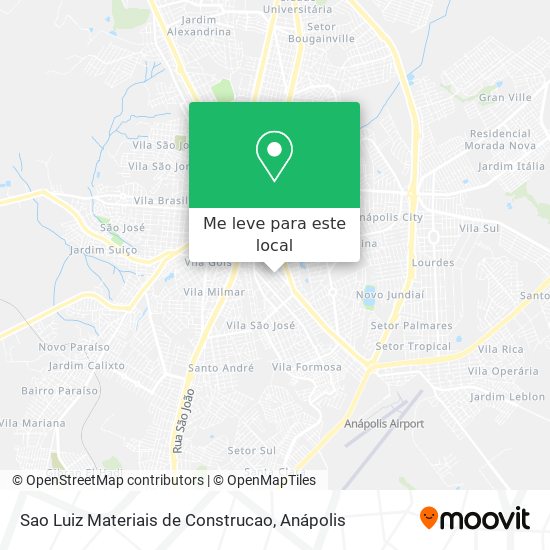 Sao Luiz Materiais de Construcao mapa